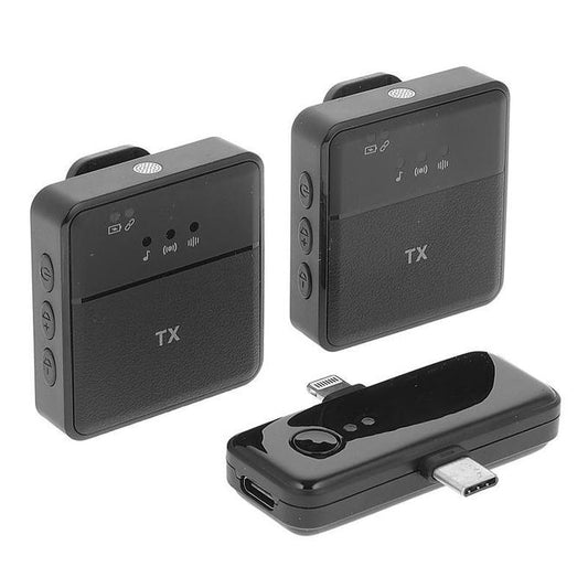 SX31 - Microphone Cravate sans fil 3 en 1  pour iPhone et Android