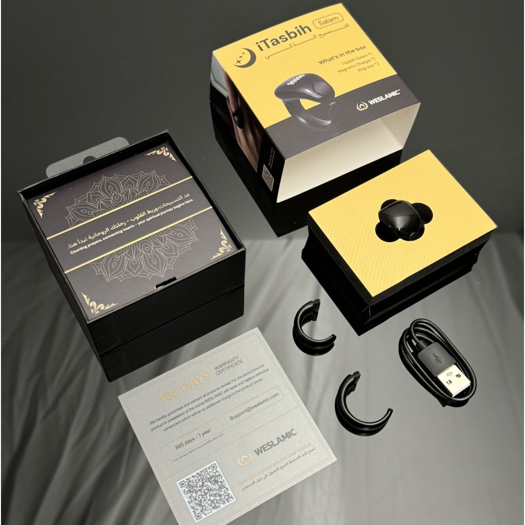 iTasbih Salam - Bague Zikr Intelligente (2 en 1)