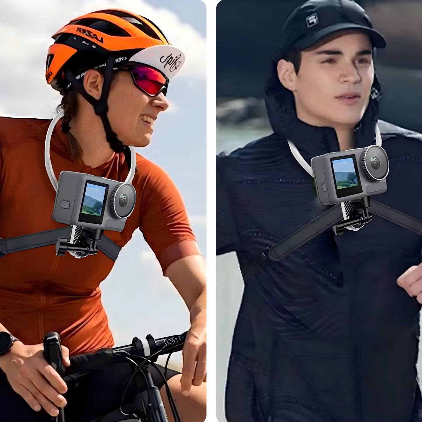 Support Kit Mains libres pour Filmer en POV - Téléphone et Caméras d’action