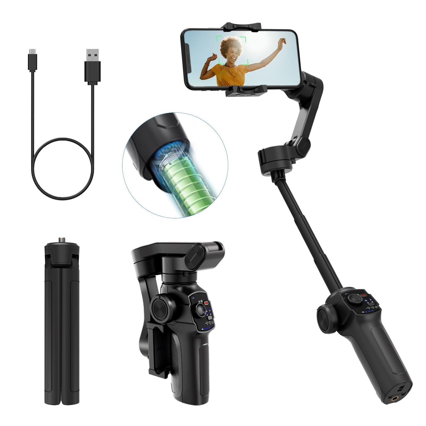L9 - Stabilisateur pour Téléphone Android et iPhone