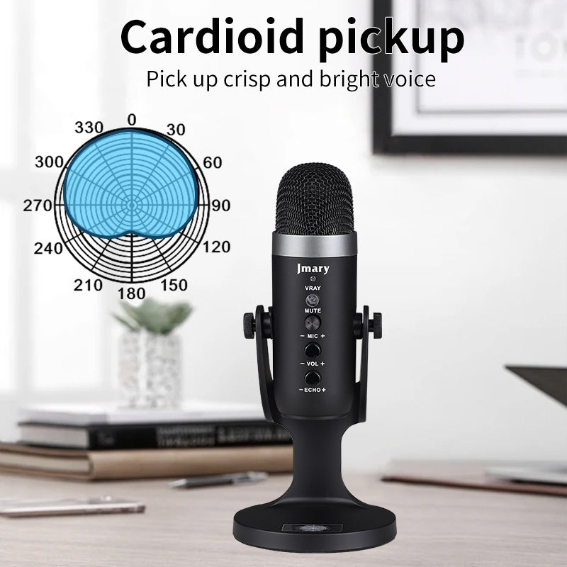 MC-PW8 - Microphone à condensateur USB pour iOS/Android/Windows/Mac
