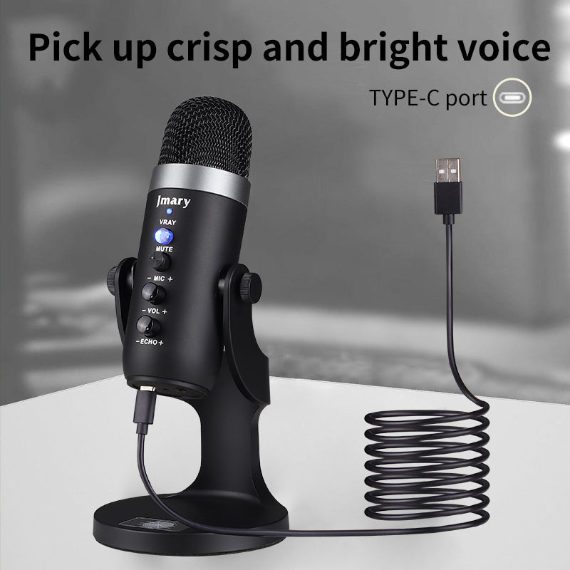 MC-PW8 - Microphone à Condensateur USB pour Téléphone & Ordinateur