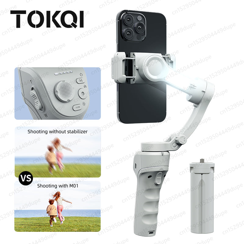 TOKQI M01 - Stabilisateur à 3 Axes pour Smartphone