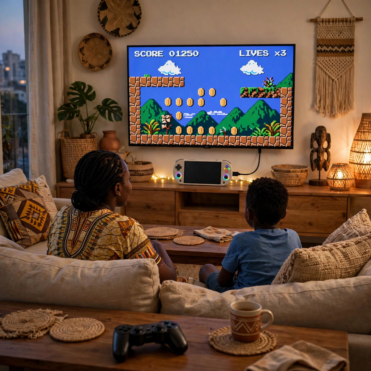 Rétro M22P – Console De Jeu Portable avec + 20000 Jeux Installés