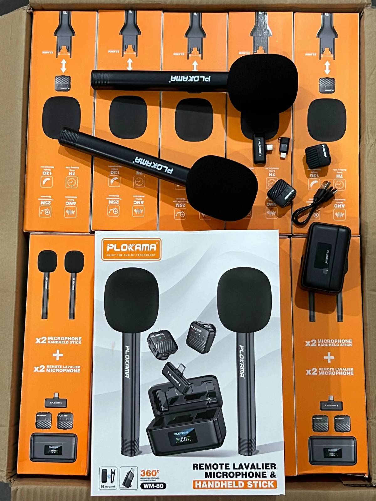 Plokama WM80 - Pack Micro Cravate & Interview pour iPhone & Android