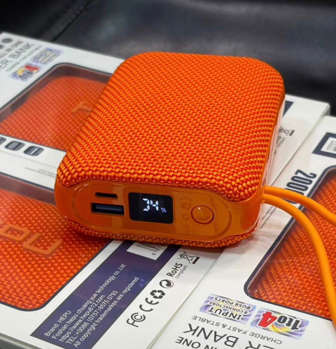 PowerBank Original Hepu - Charge rapide - 20000mAh