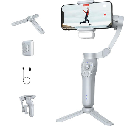 L7C Pro - Stabilisateur de téléphone avec suivi actif par IA, pour iPhone et Android, Vlogging