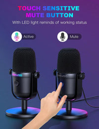 M830 - Micro à condensateur USB pour Chanter, Discuter en Direct, Streaming