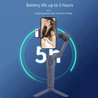 F12 - Stabilisateur à 3 axes avec trépied, vlogging, enregistrement vidéo, outils pour YouTuber