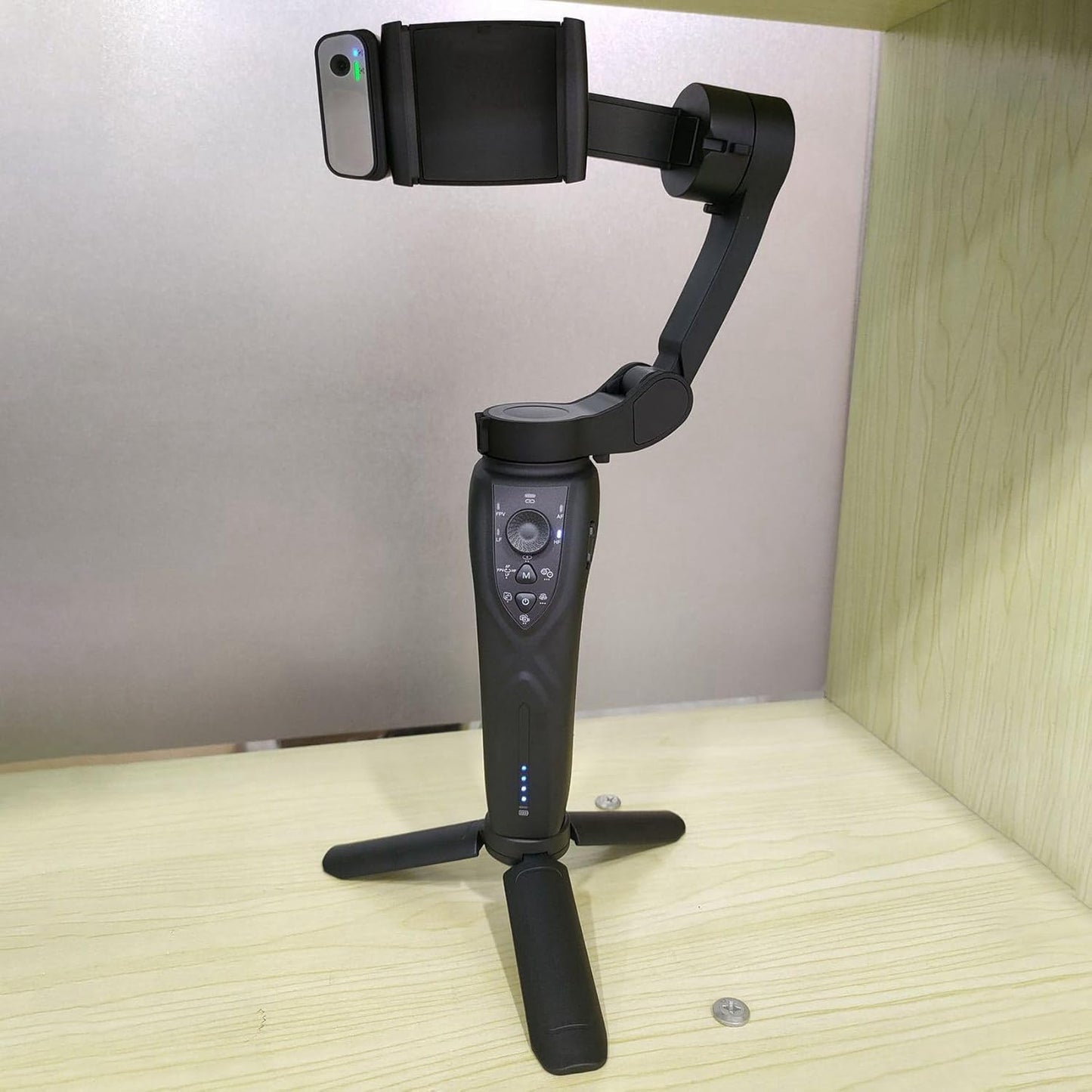 F12 - Stabilisateur à 3 axes avec trépied, vlogging, enregistrement vidéo, outils pour YouTuber