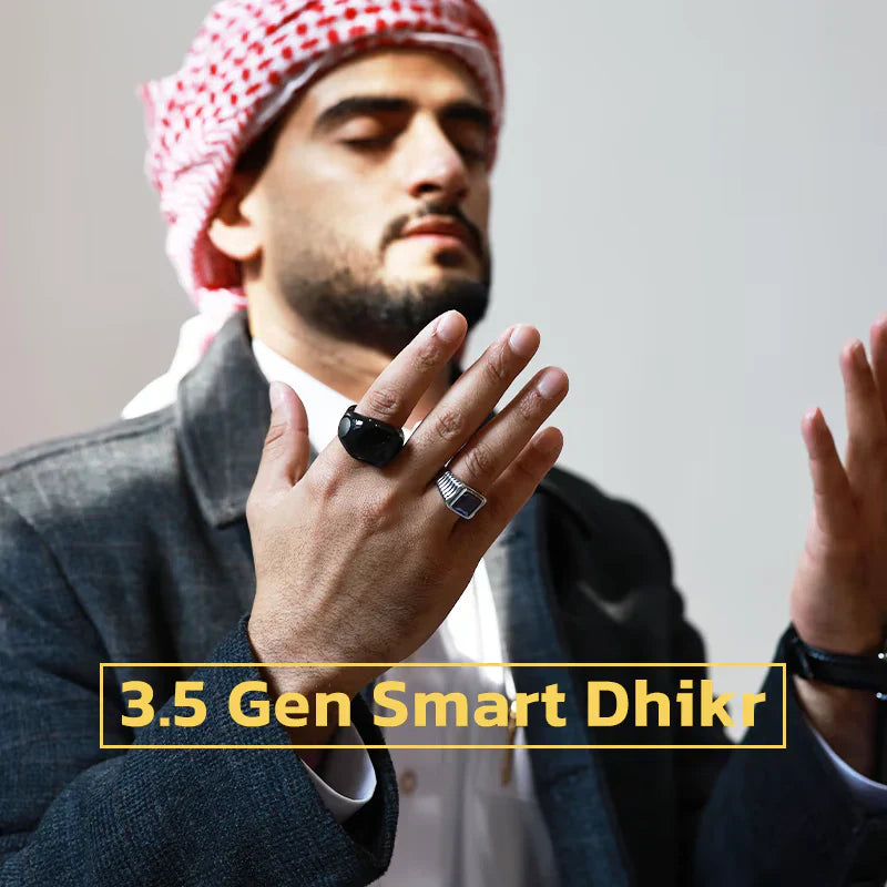 Bague de Zikr Connectée iTasbih Salam +3 Tailles