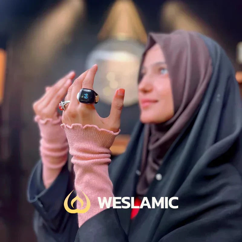 Bague de Zikr Connectée iTasbih Salam +3 Tailles