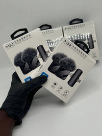 Microphone F15-2 sans fil 2 en 1  pour iPhone et Android