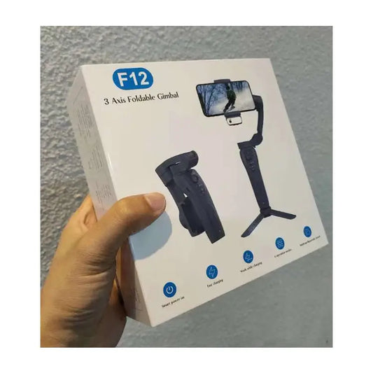 F12 - Stabilisateur à 3 axes avec trépied, vlogging, enregistrement vidéo, outils pour YouTuber