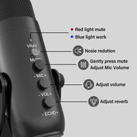MC-PW8 - Microphone à Condensateur USB  pour Téléphone & Ordinateur