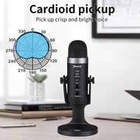 MC-PW8 - Microphone à Condensateur USB  pour Téléphone & Ordinateur