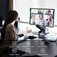 MC-PW8 - Microphone à Condensateur USB  pour Téléphone & Ordinateur