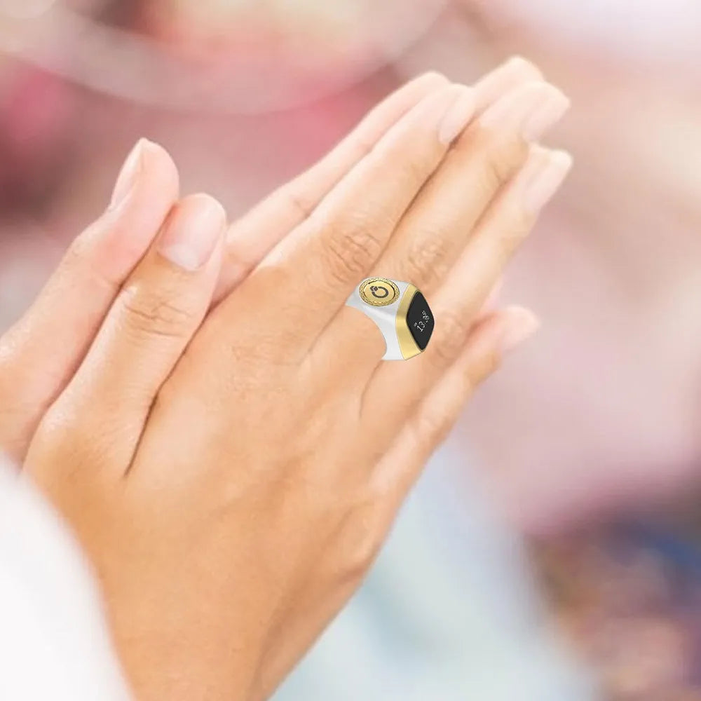 iQibla Lite - Bague de Zikr Intelligente - Blanc