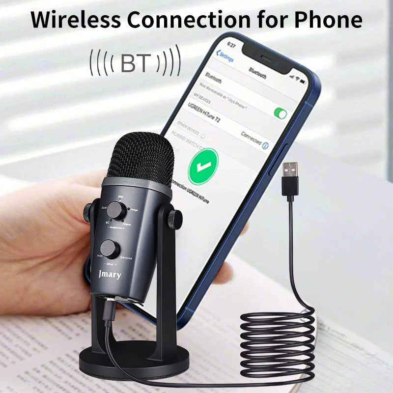 MC-PW10 - Microphone USB Pro Pour Téléphone et Ordinateur