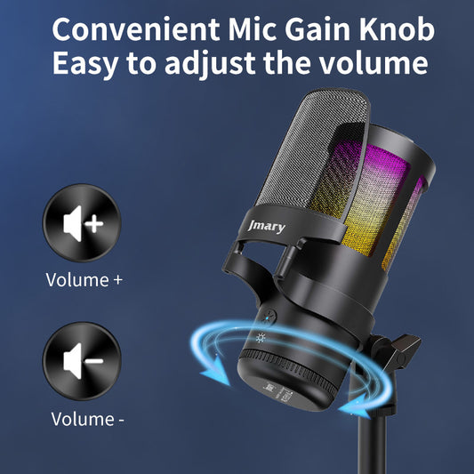 MC-PW13 - Microphone Professionnel – Plug & Play USB/Type-C – Pour Ordinateur, Smartphone et Tablette